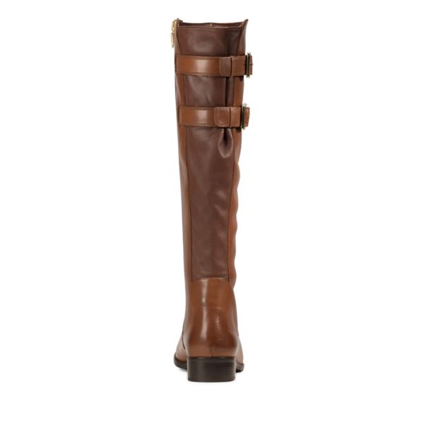 Clarks Womens Netley Ride Knee High Boots Brown | UK-3405261